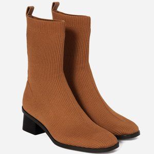Everlane The High-Ankle Glove Boot in Reknit (Toffee color)
